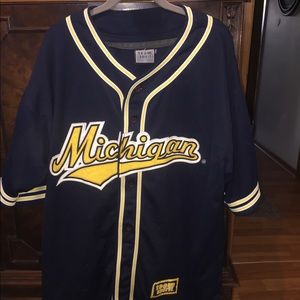 Men’s extra large MI button up  Baseball Jersey